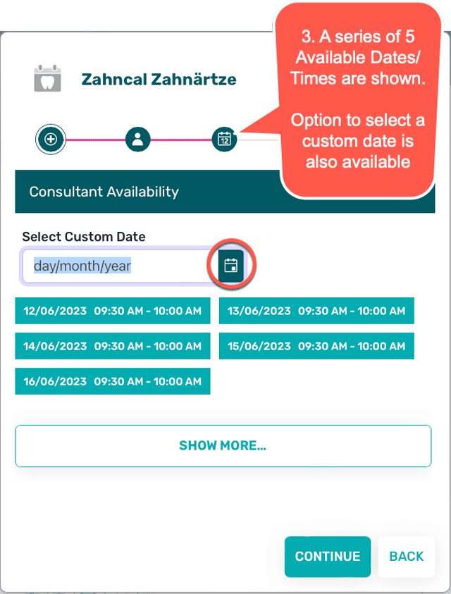3. Online Booking-Availability